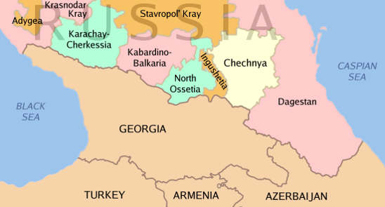 A Chechénia é o caso mais famoso de luta separatista na Rússia desde o colapso da União Soviética.