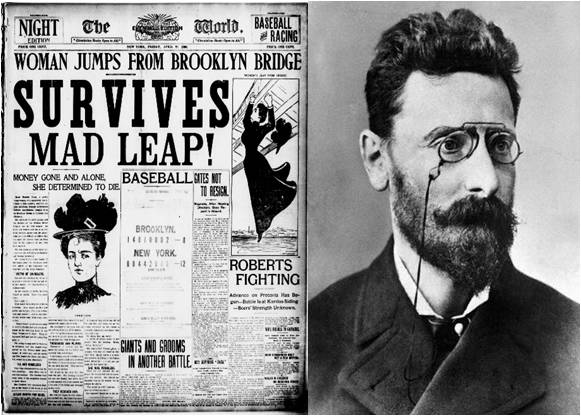 À semelhança de Hearst, também Pulitzer começara por um mercado mais pequeno. Sob a sua alçada, o St. Louis Post-Dispatch tornara-se, no final dos anos 70, num caso sério do jornalismo local.