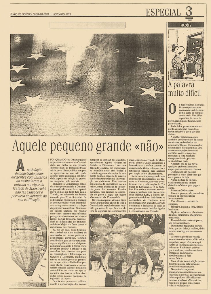 Aquele pequeno grande “não”