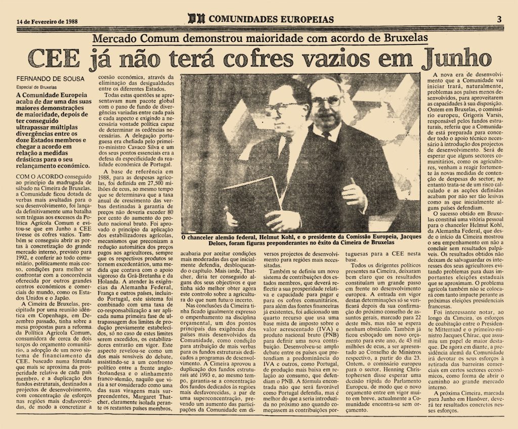 CEE já não terá cofres vazios em Junho 