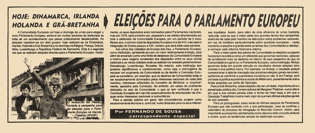 Eleições para o parlamento europeu 