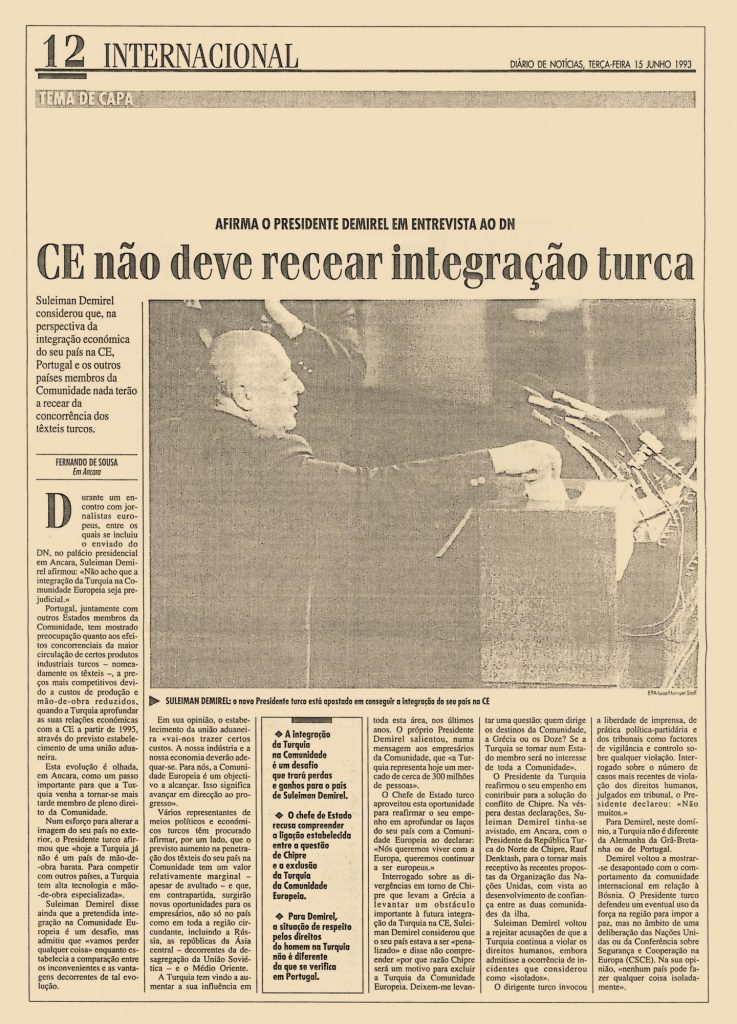 CE não deve recear integração turca