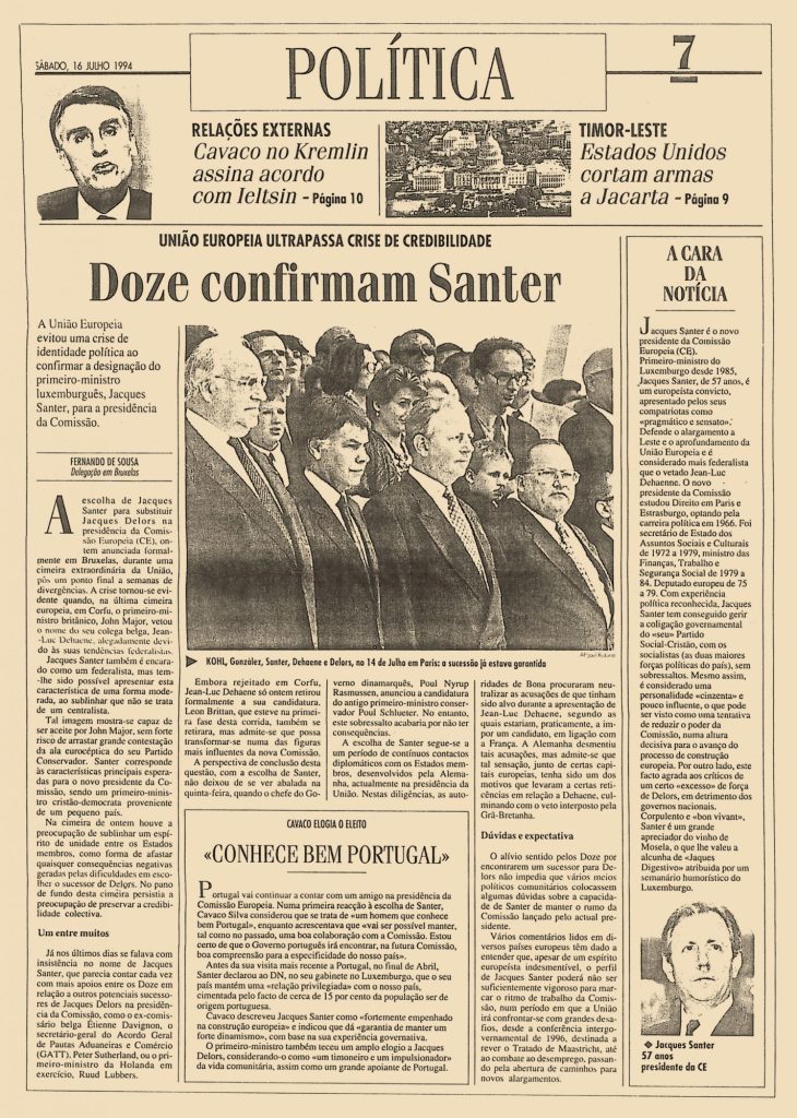 Doze confirmam Santer