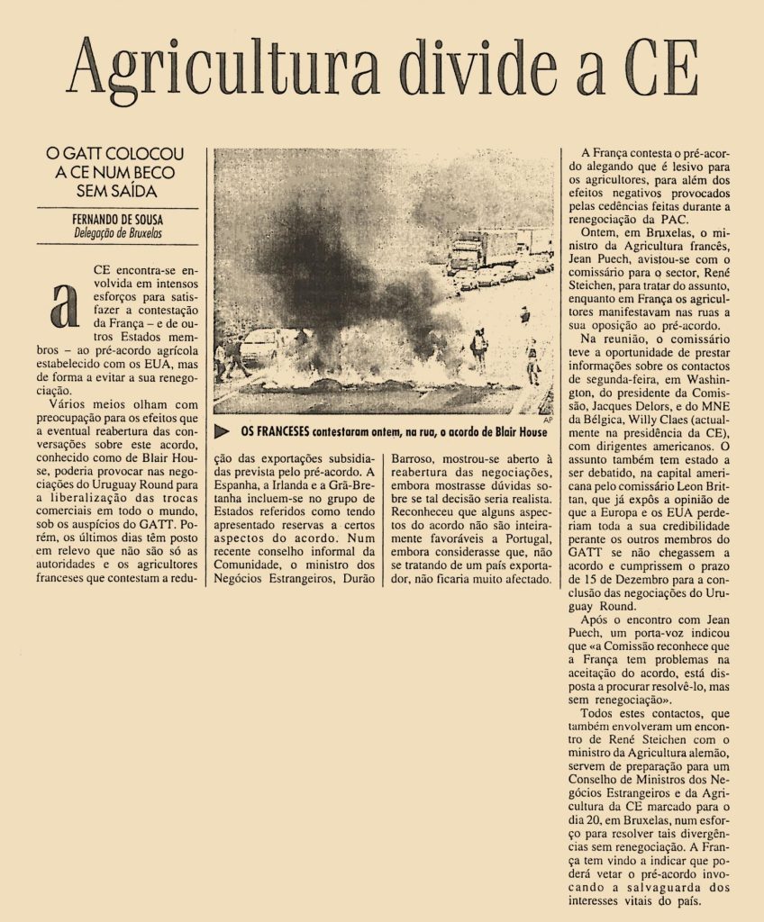 Agricultura divide a CE