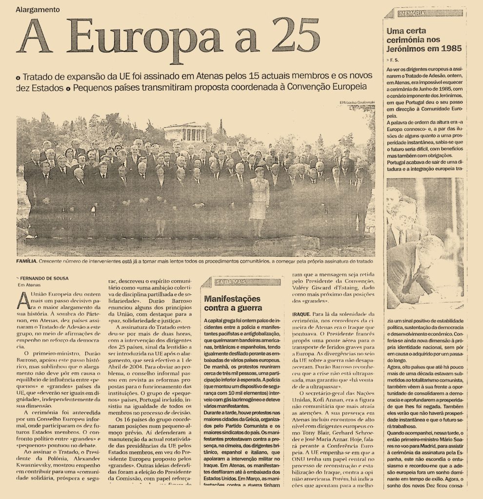 A Europa a 25