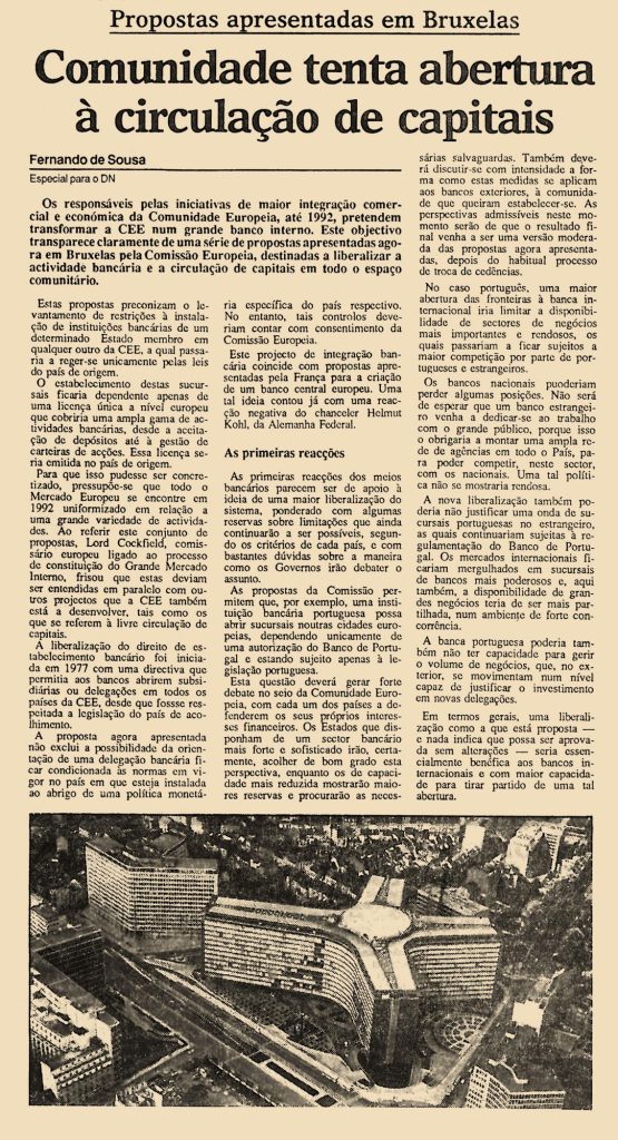 Comunidade tenta abertura à circulação de capitais