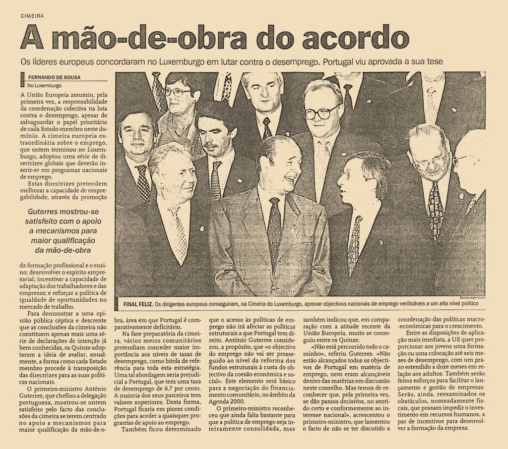 A mão-de-obra do acordo