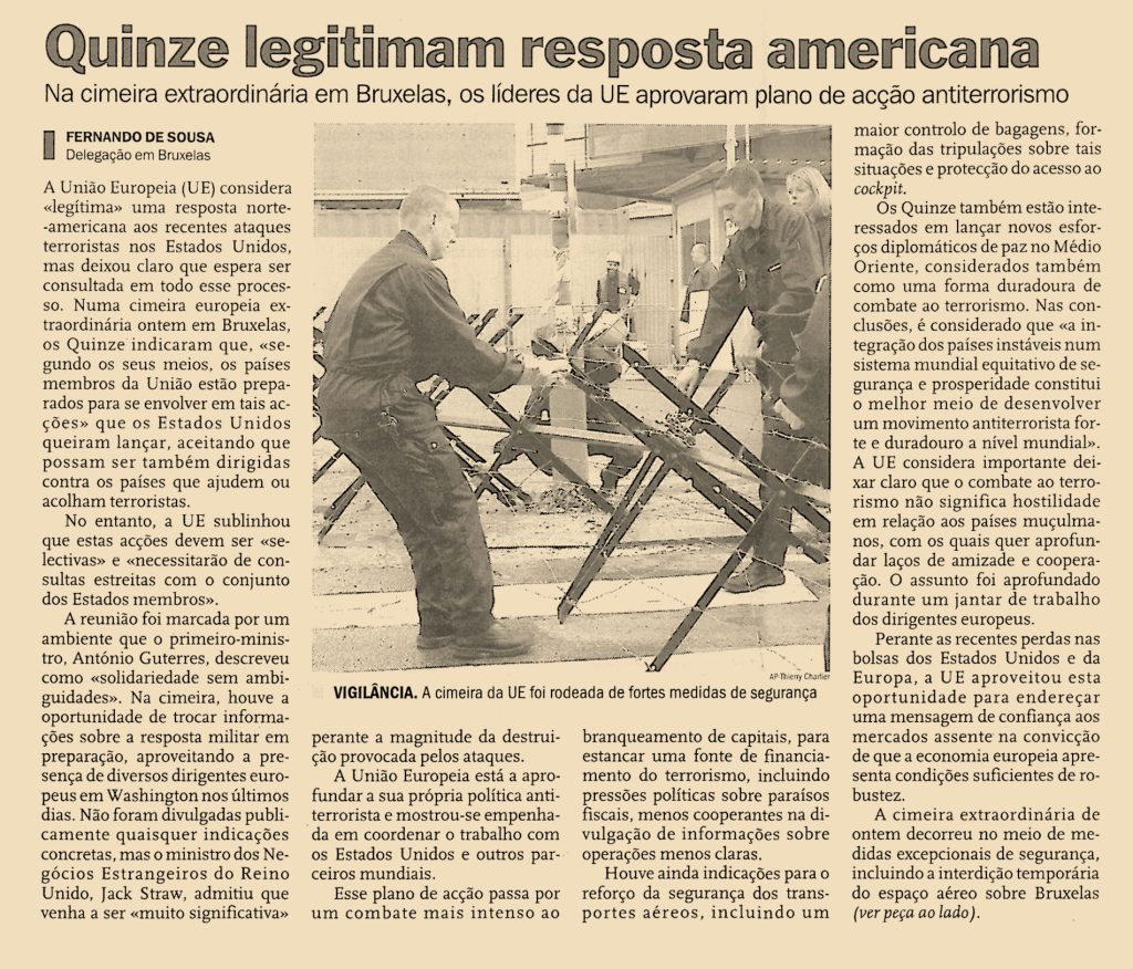 Quinze legitimam resposta americana