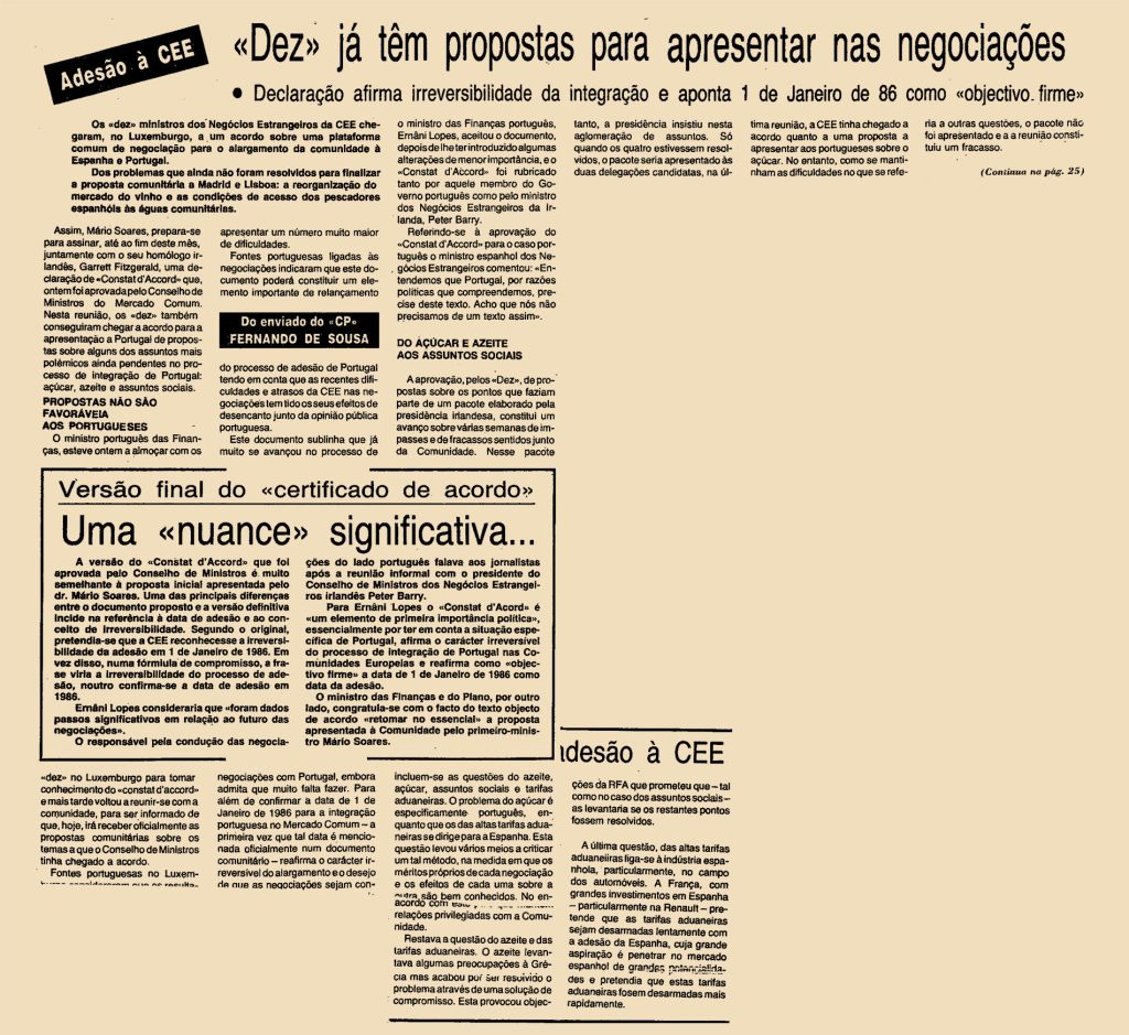 “Dez” já têm propostas para apresentar nas negociações