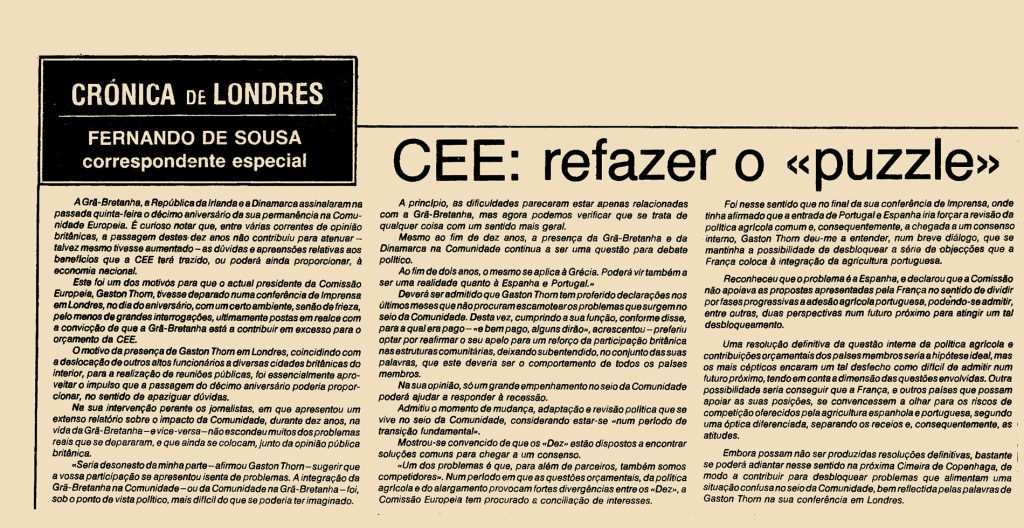 CEE: Refazer o “puzzle”