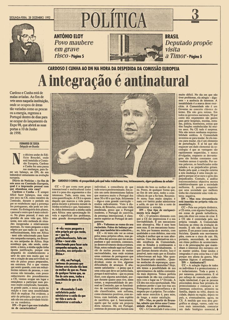 A integração é antinatural 