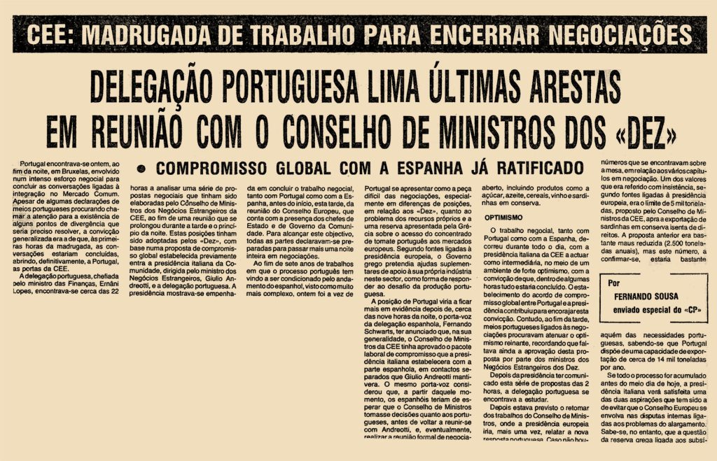 CEE: Madrugada de trabalho para encerrar negociações