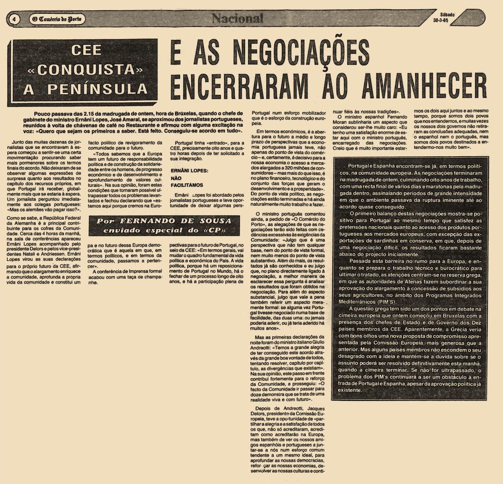 E as negociações encerraram ao amanhecer 