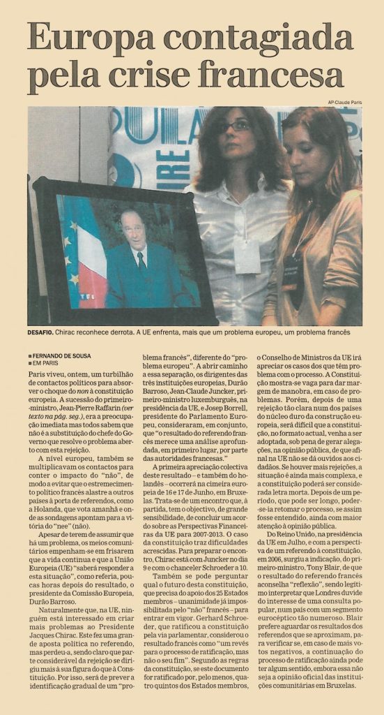 Europa contagiada pela crise francesa 