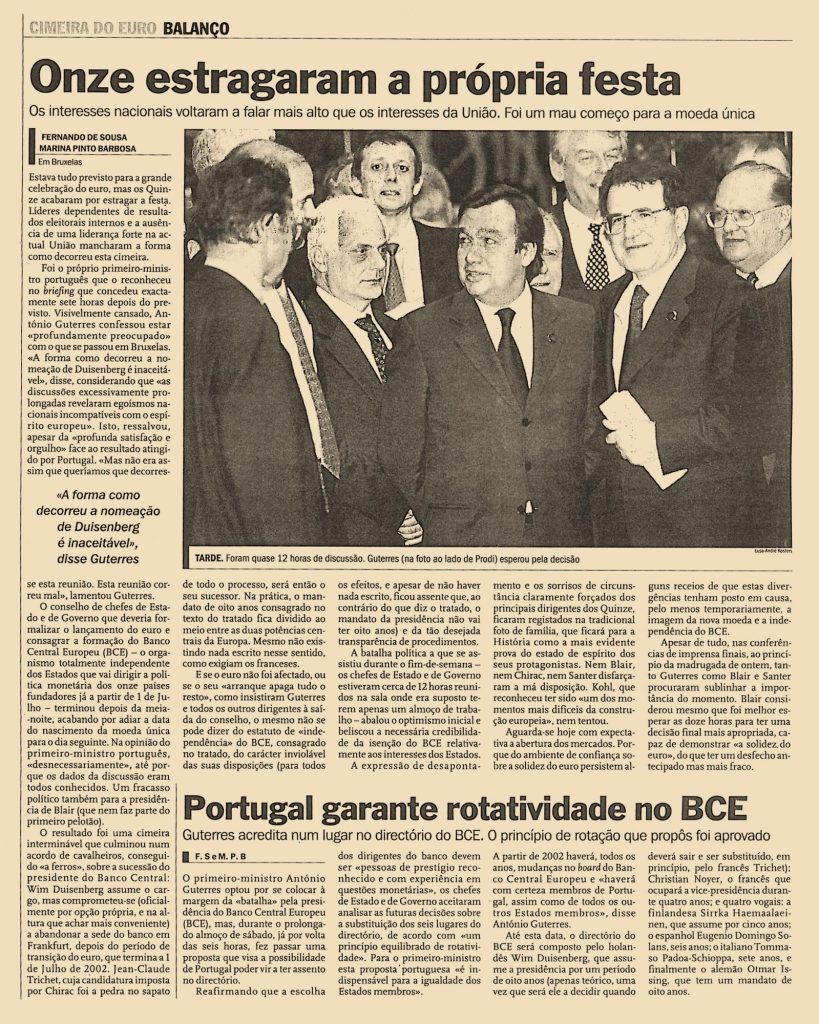 Onze estragaram a própria festa