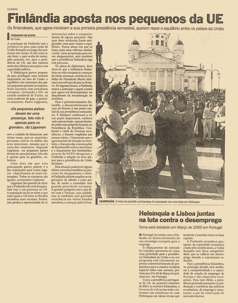 Finlândia aposta nos pequenos da EU