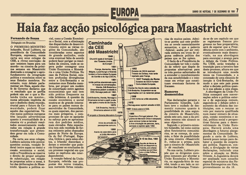 Diário de Notícias – Haia faz acção psicológica para Masastricht