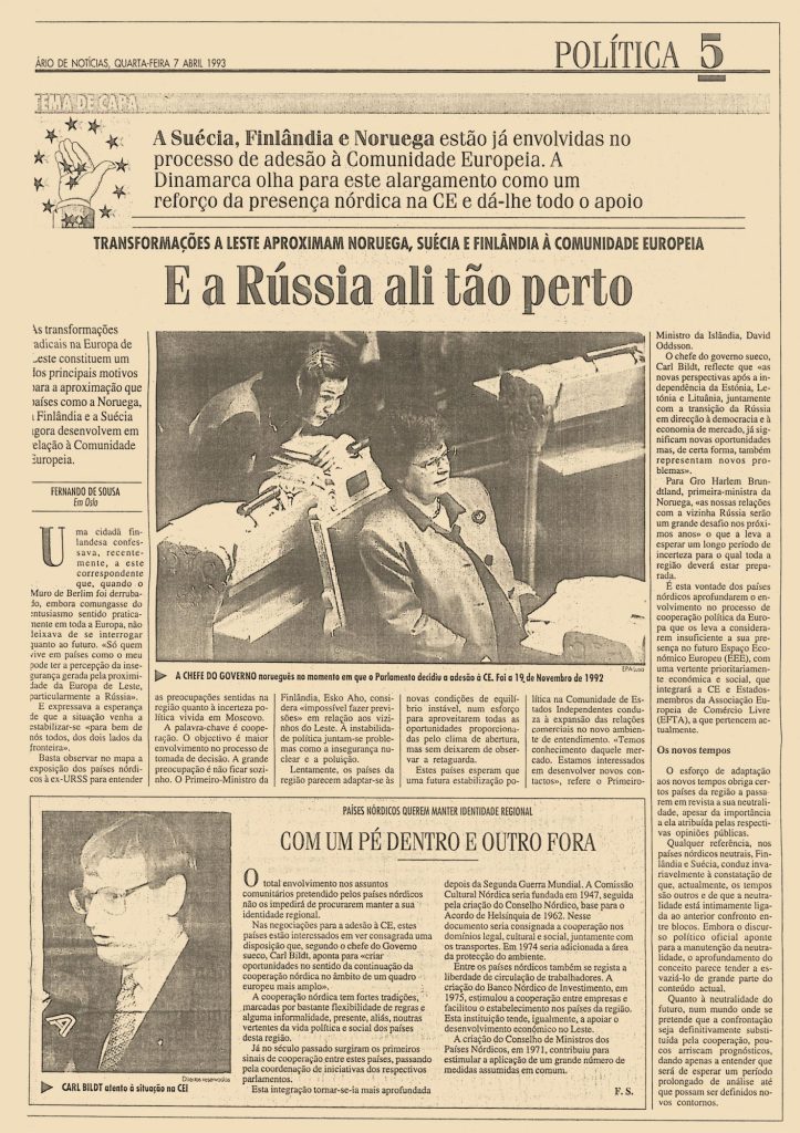 E a Rússia ali tão perto