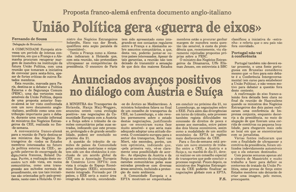 União Política gera “guerra de eixos”