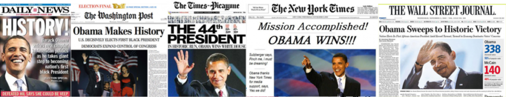 Em novembro de 2008, Barack Obama ganha as eleições